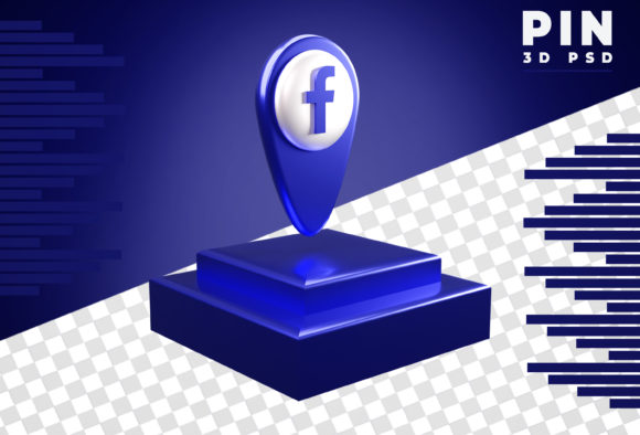 3D Pin Logo Facebook Rendering: Elevate Your Brand Presentation