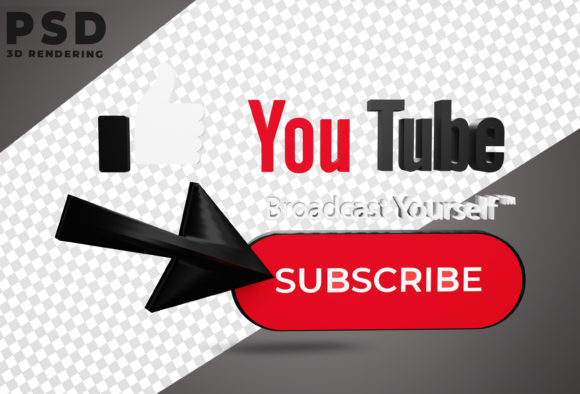 3D YouTube Subscribe Rendering: Elevate Your Design Presentations