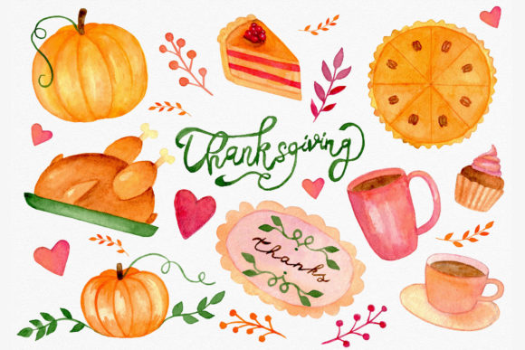 Elevate Your Autumn Designs with a Watercolor Clipart Collection