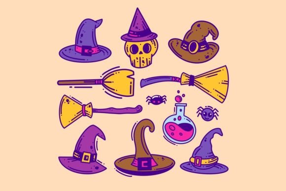 Enchant Your Designs with Hand Drawn Magician Tools