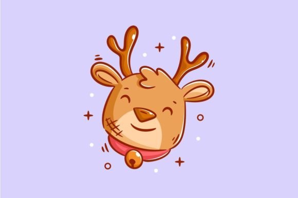 Modern Deer Head Design for Christmas: A Vector Asset Guide