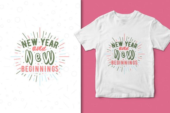 New Year and New Beginnings: T-Shirt Design Templates