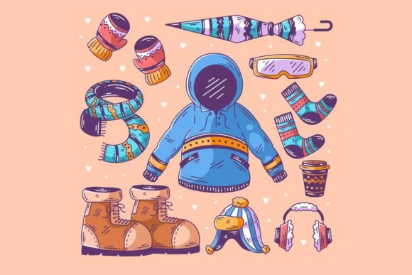 Winter Essentials Hand Drawn: A Designer's Cozy Toolkit